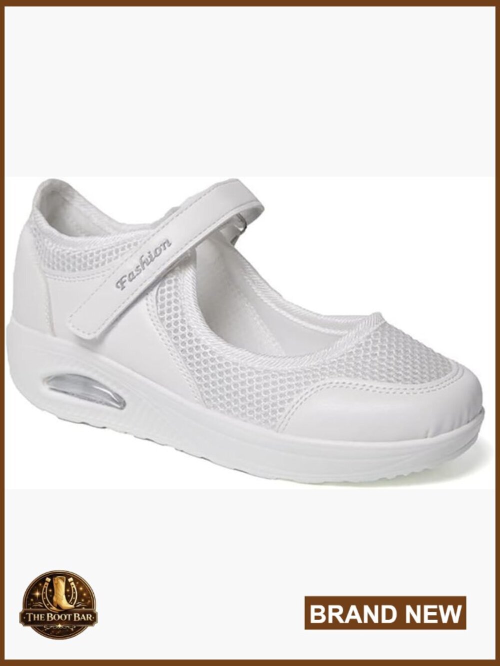 Mary Jane Wedge Sneakers Hook and Loop Comfort Nurse Shoes